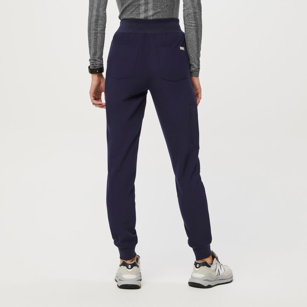 FIGS Navy Zamora High Waisted Petite Jogger Scrub Pants
